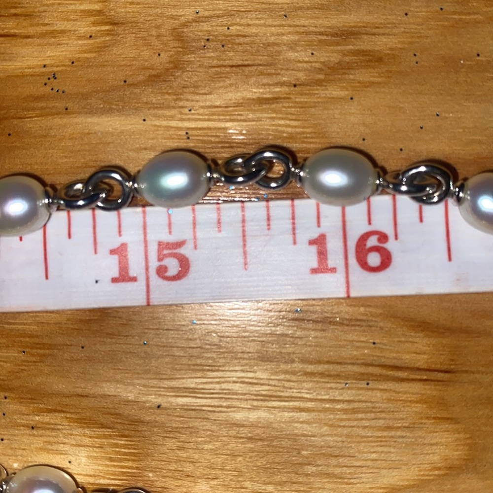 Honora White Iridescent Pearls in Sterling Silver!! - Picture 6 of 8